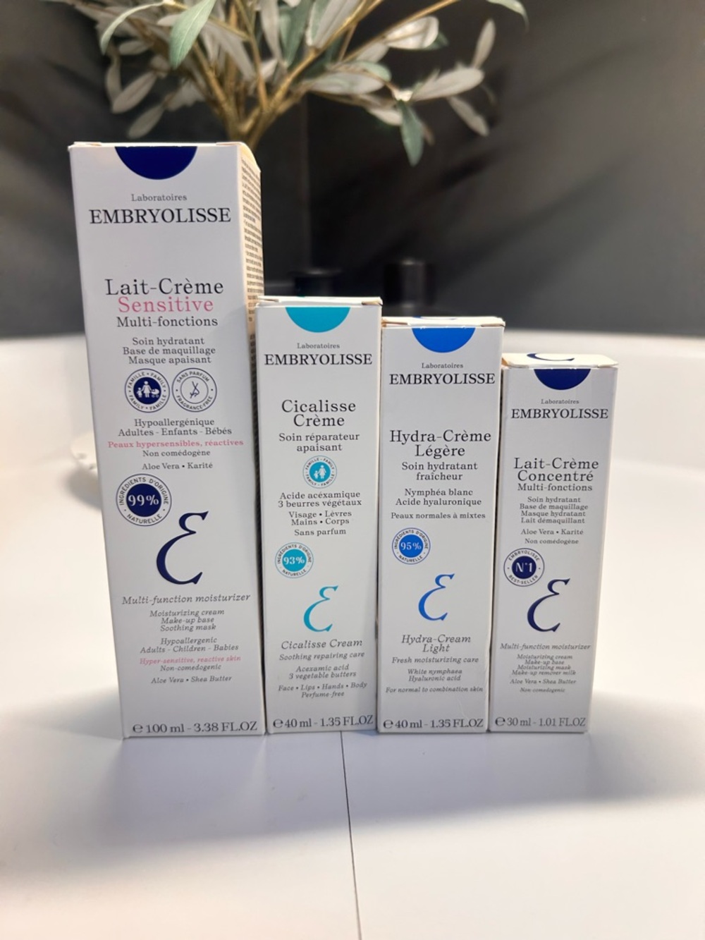 Embryolisse Bundle Lait Creme Sensitive Cicalisse Hydra Cream 4pc New Sealed